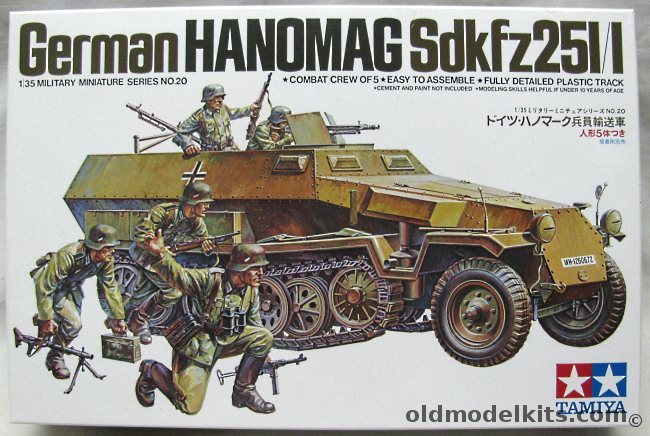 Tamiya 1/35 Hanomag Sdkfz 251/1, MM120 plastic model kit